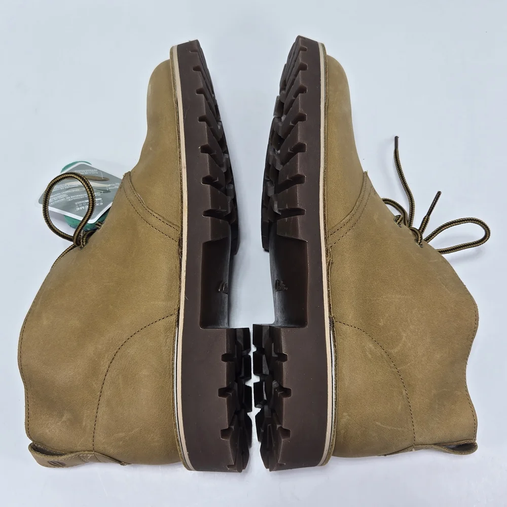 Clarks Overdale Mid Wheat Nubuck Leather Chukka Boots Men's Size 10